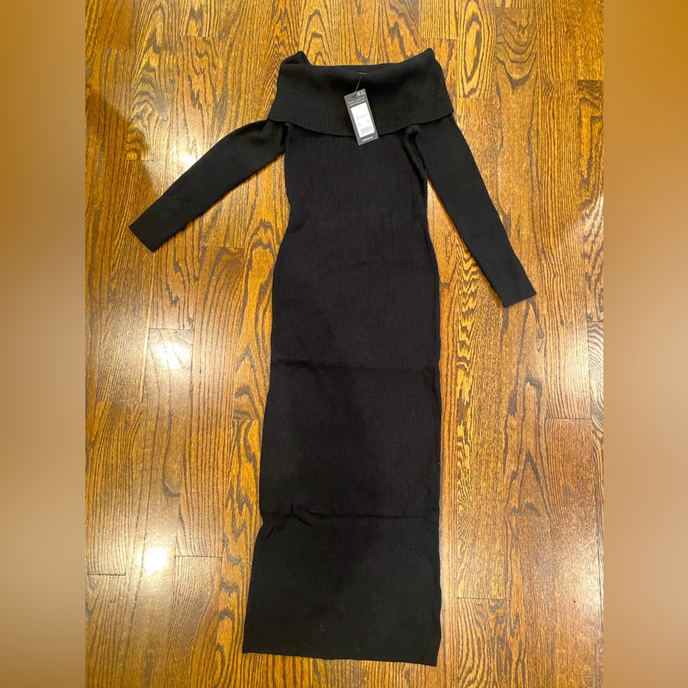 ASOS Midi Black Sweater Dress, BRAND NEW (with tags)